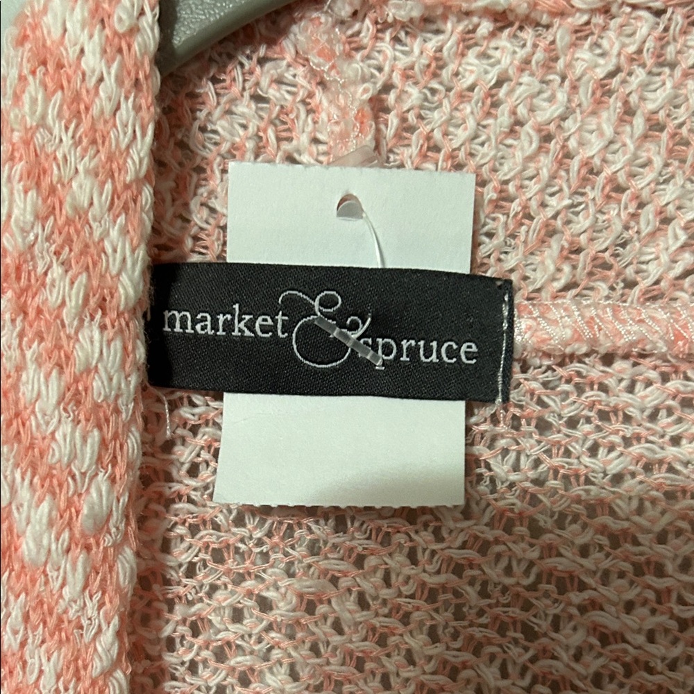 Market & Spruce Coral Open-Front Cardigan. Small. See call out notes!! - Picture 2 of 8